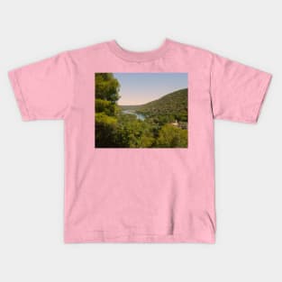 Discover Krka National Park's Hills Meeting the River Kids T-Shirt